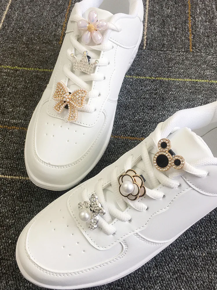 Fashion Rhinestone Jewelry Shoelace Buckles Decorations Women Sneakers Lace Charms Decor Diy Metal Charm Shoe Buckle Accessories