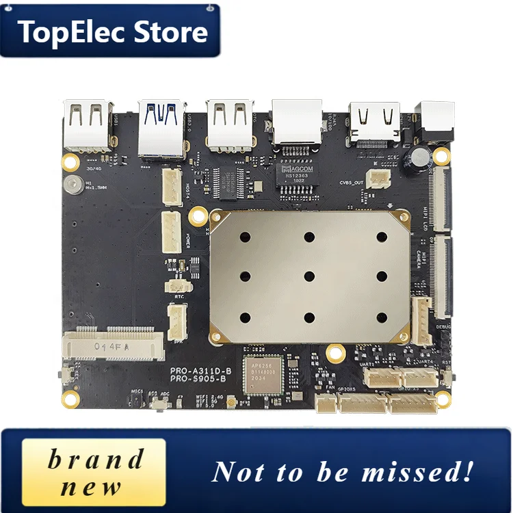 TopElec AMLOGIC A311D Development Board A311D Core Board 4K 5T NPU amlogic Rongpin PRO-A311D