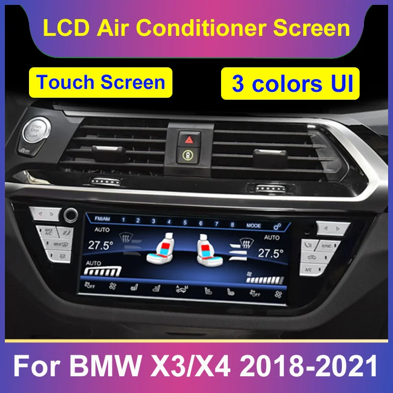 

Air Conditioning Climate Control Screen For BMW X3 X3M G01 G08 F97 X4 X4M G02 F98 2018-2021 AC Panel Touch Board LCD Digital