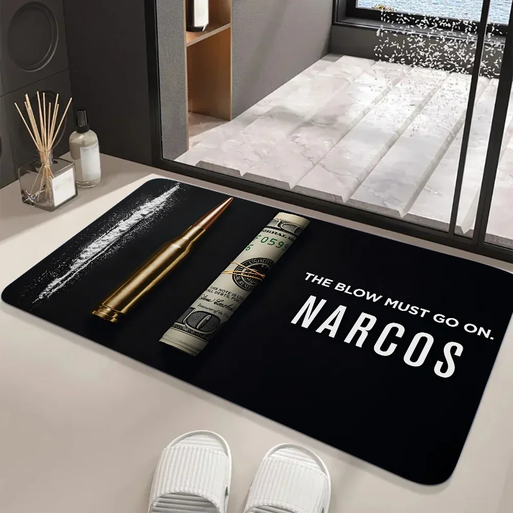 Narcos TV Series Pablo Escobar Floor Mat Entrance Door Mat Washable Non-Slip Living Room Sofa Chairs Area Mat Welcome Doormat