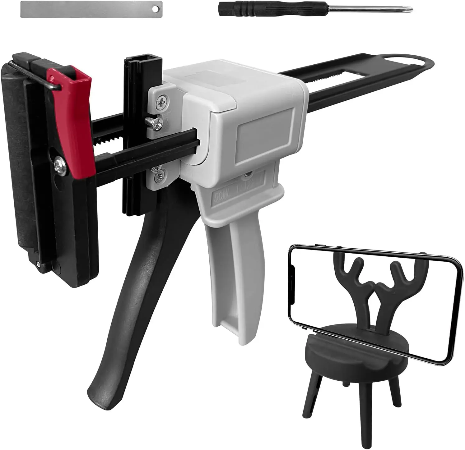 

Toothpaste Tube Glue Gun Tube Squeezing Machine, 704 Silicone Manual Glue Gun Universal Extruder, Labor Saving Injection Glue Gu