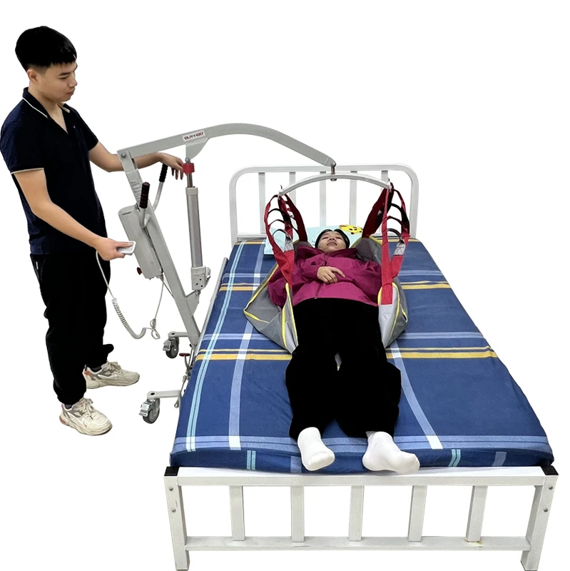 Coolfull Home Electric Patient Lift, Elderly Disability Hoist with Full Body Slings, Easy Transfer From Bed to Chair and Bathtub