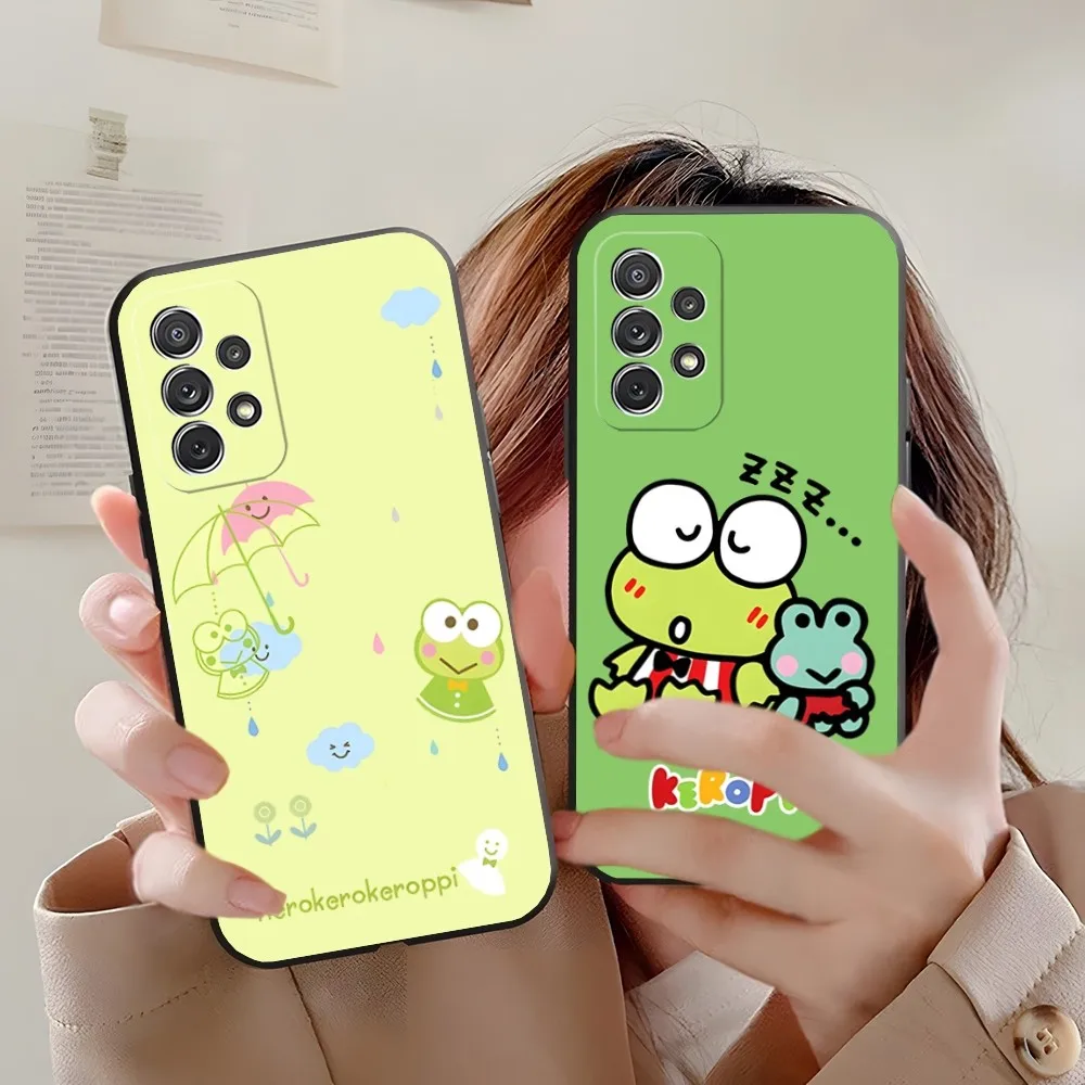 Cute K-Kero Keroppi Phone Case For Samsung Galaxy A31 A33 A21 A13 A22 A32 A50 A34 A54 A14 Back Cover