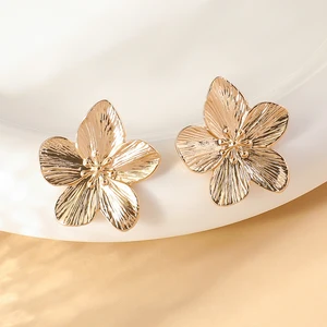 2PC Women's Fashion in Fashion Earrings of Stainless Steel Flower Outdoor Travel Carnival Festival Dress Dresses 10 Main Sales Bride Cadaver - №2