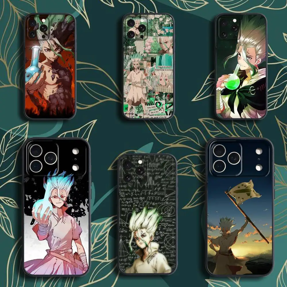 

Dr S-Stone Phone Case For iPhone 17,16,15,14,13,12,Pro,Max,Plus,E,SE4,Air,Mini Black Soft Box