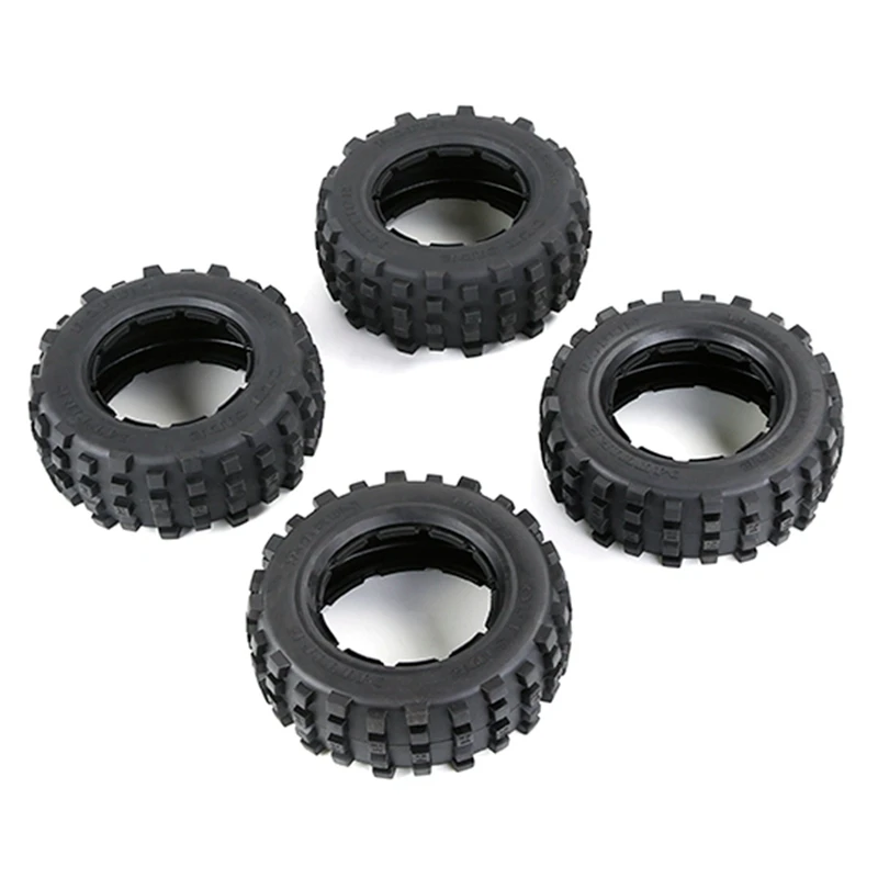 

4 Pcs For 1/5 HPI ROFUN ROVAN KM BAJA 5T 5SC 5FT LOSI 5IVE T DBXL Truck Accessory Rc Car Knobby Front Or Rear Tire Skin