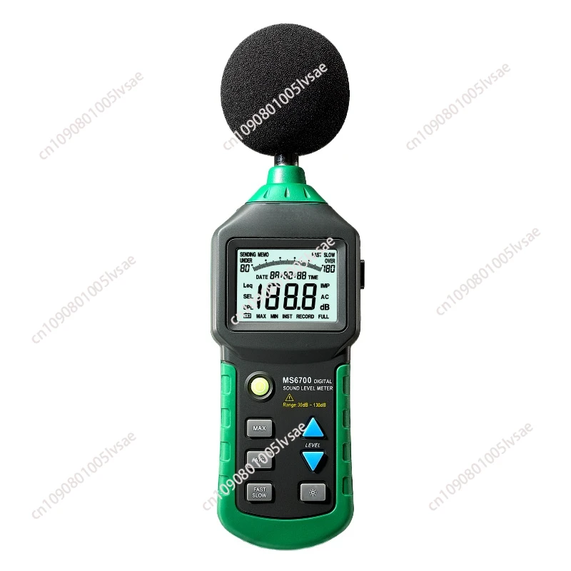 MS6708 Handheld LCD Display 30dB ~ 130dB Digital Sound Level Meter Noise Tester DB Decibel Level Meters