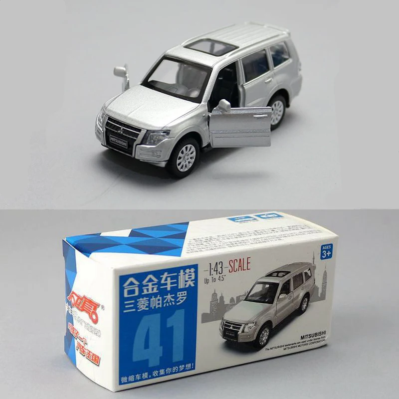 

1:41 Mitsubishis PAJERO SUV Alloy Car Model Diecasts Metal Toy Off-road Vehicles Car Model Simulation Collection Childrens Gifts