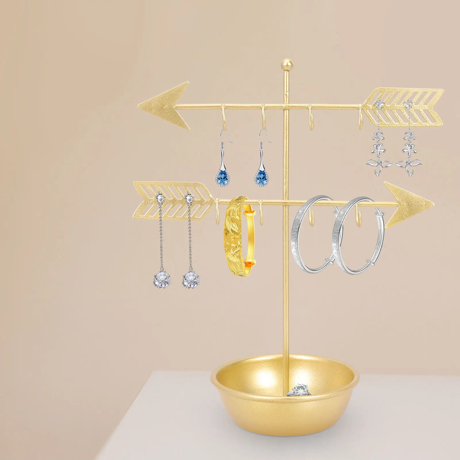 

Подставка для украшений в скандинавском стиле, железный органайзер для хранения и демонстрации серег, ожерелий, колец, браслетов, универсальный декор для дома