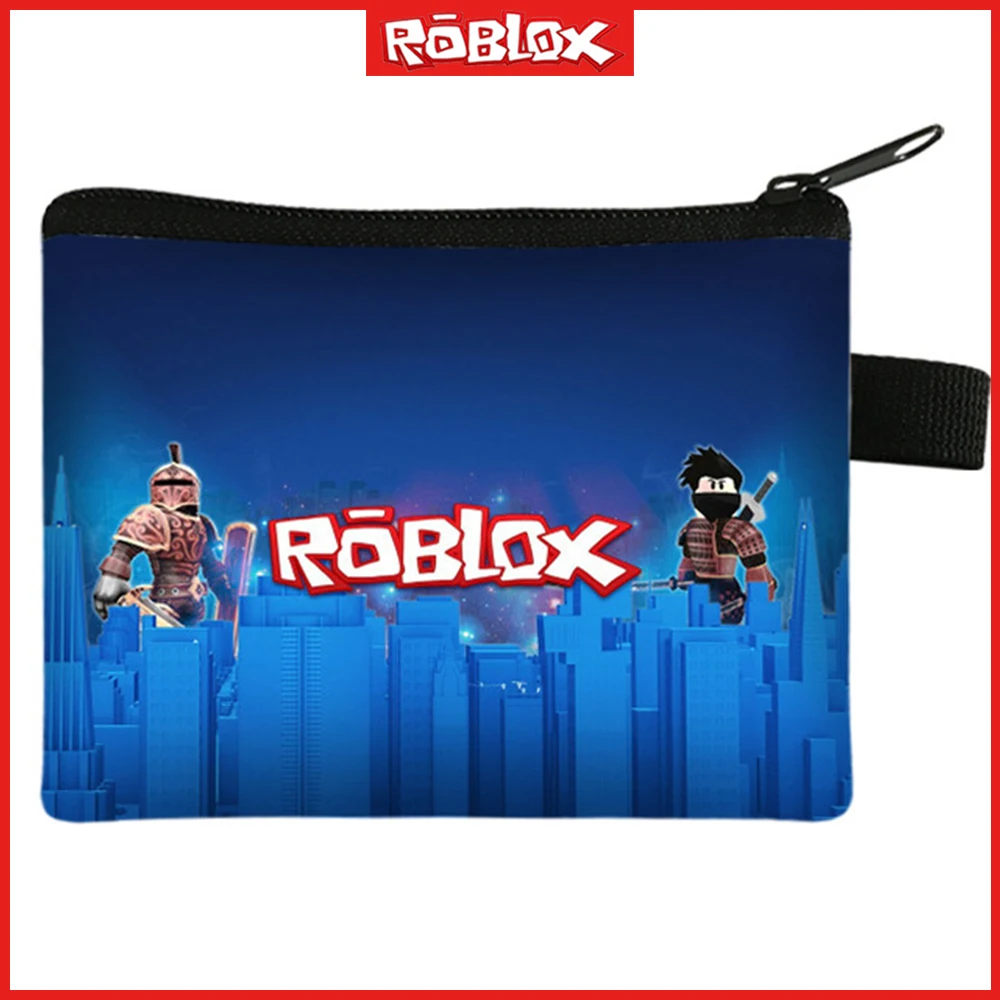 Game Roblox Cartoon Printing New Kid Wallet Organizer Trendy Zipper Coin Bag Portable Card Case Creative Christmas Birthday Gift