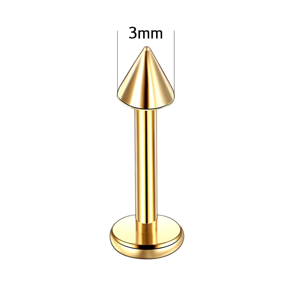 G23 Titanium Round Lab Piercing Nose Stud, Body Jewellery
