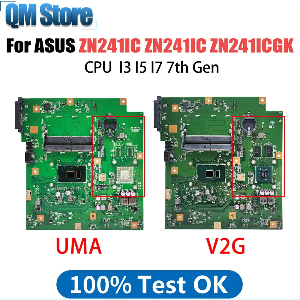 

ZN241IC Notebook Motherboard For ASUS Zen AiO ZN241IC ZN241ICGK all in one Machine With I3 I5 I7 7th Gen CPU 940MX Fully Test