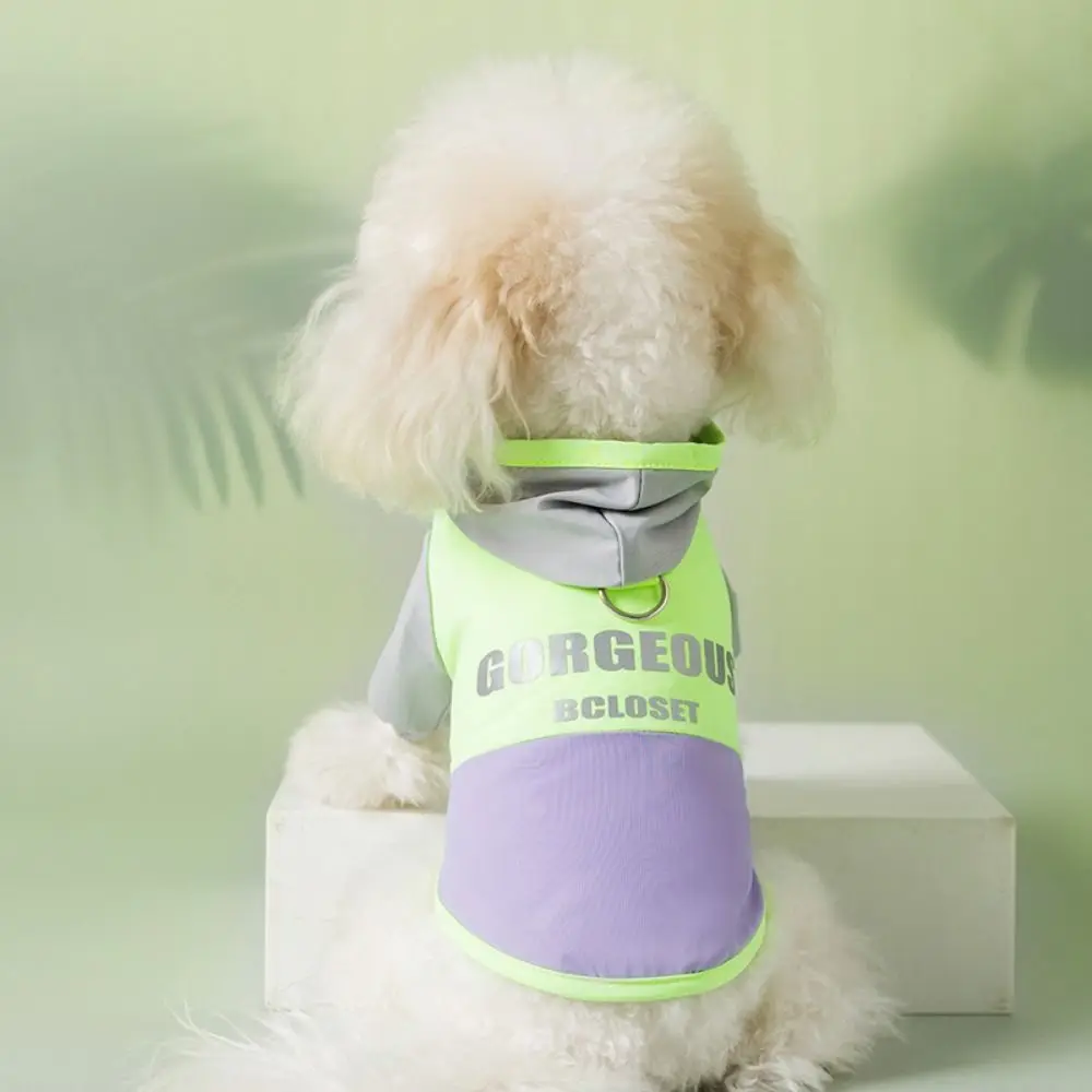 

Two Legs Dog Sun Protective Clothing Colorblocked Comfortable Dog Pajamas Breathable Cool Feeling Dog Clothes Spring and Summer