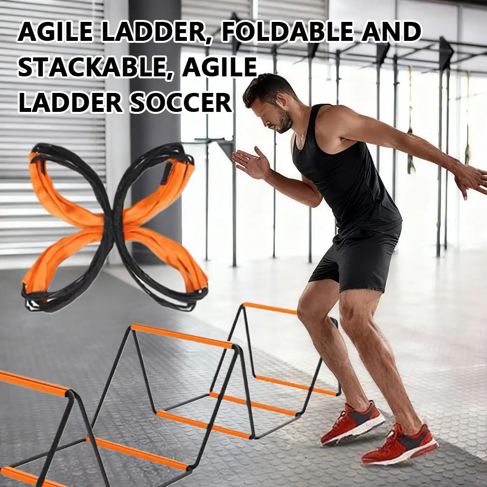 Foldable Splicing Agility Ladder Portable Speed Training Soft Ladder Flexible Custom Length for Footwork Coordination