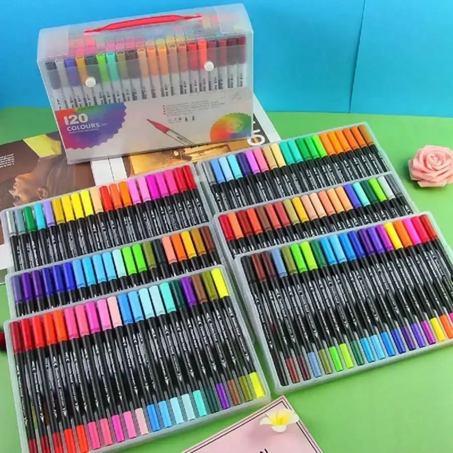 Color Watercolor Pen Set, Washable Soft Head Marking Brush, Multi Color Painting Watercolor Art Marking Pen, Painting Supplies
