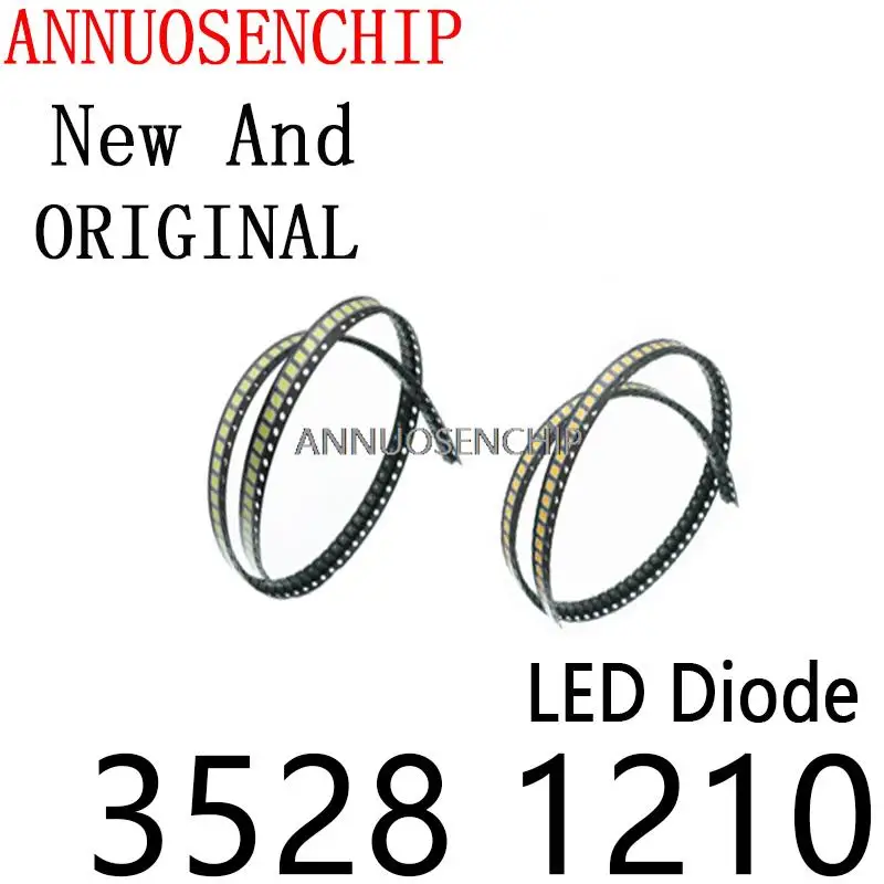 

100PCS Super Bright SMD LED Red/Green/Blue/Yellow/White LED Diode 3.5*2.8*1.9MM 3528 1210