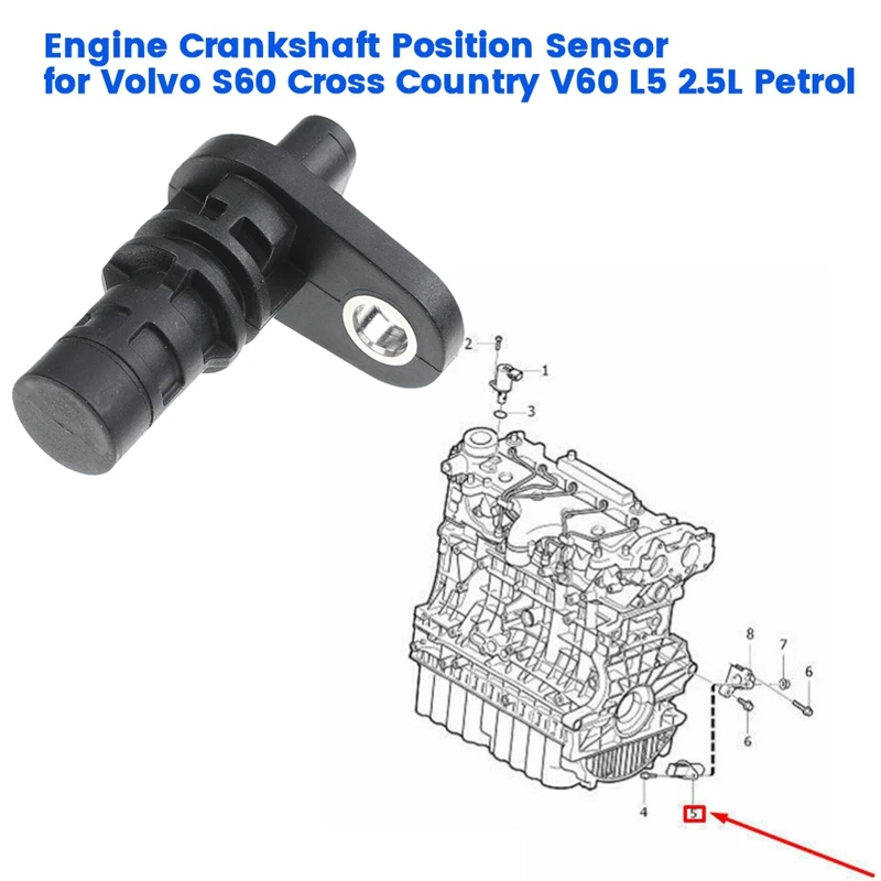 

Коленчатый вал двигателя 31303937 для Volvo S60 XC60 XC70 2013 л 2016-0261210338 Датчик положения коленчатого вала