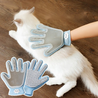 Cat petting gloves silicone massage comb to remove floating hair depilatory brush pet supplies hair removal brush for bathing