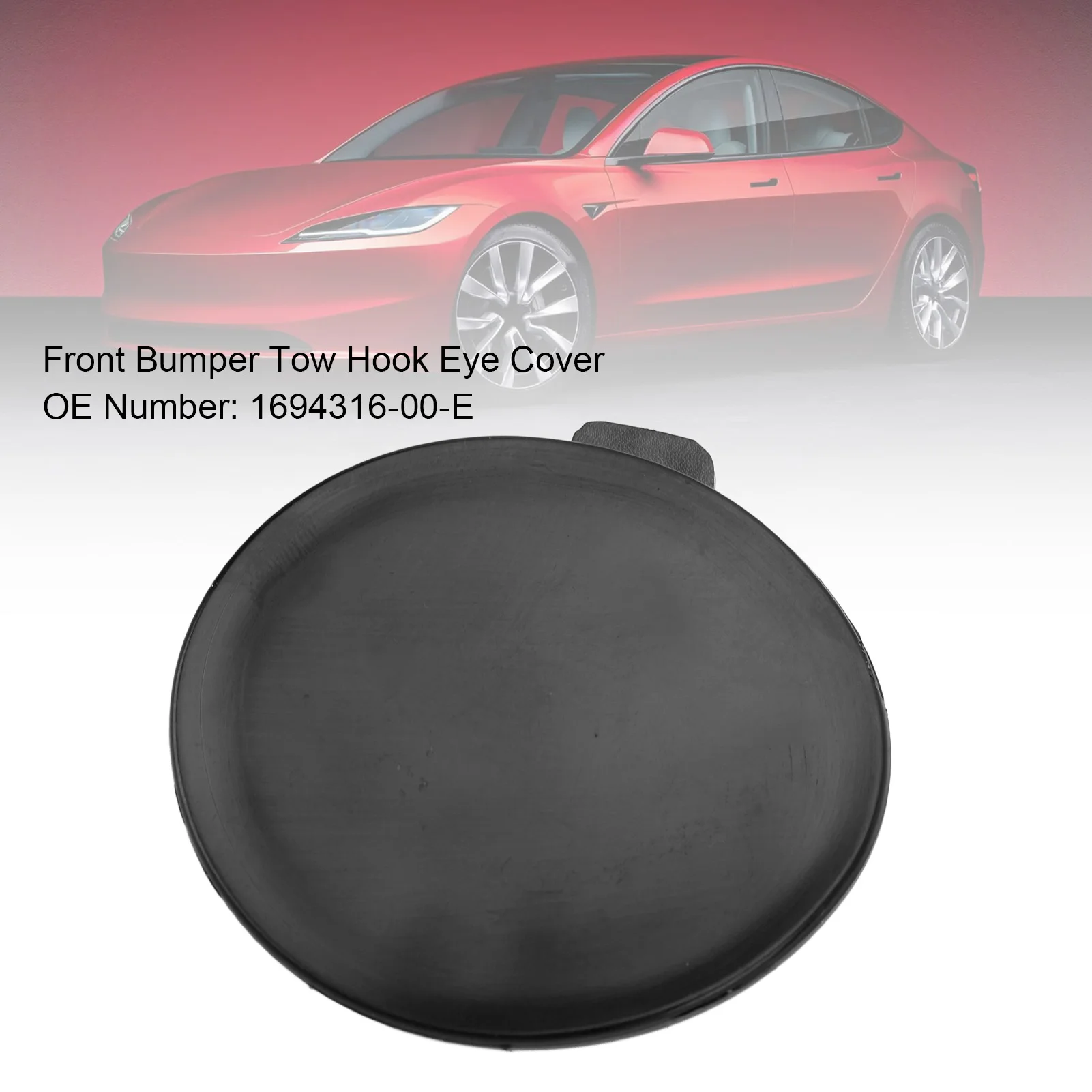 1694316‑00‑E Front Bumper Tow Hook Eye Cover 1694316‑00‑E Fade Proof Tow Hook Cover Eye  for  2023 to 2024