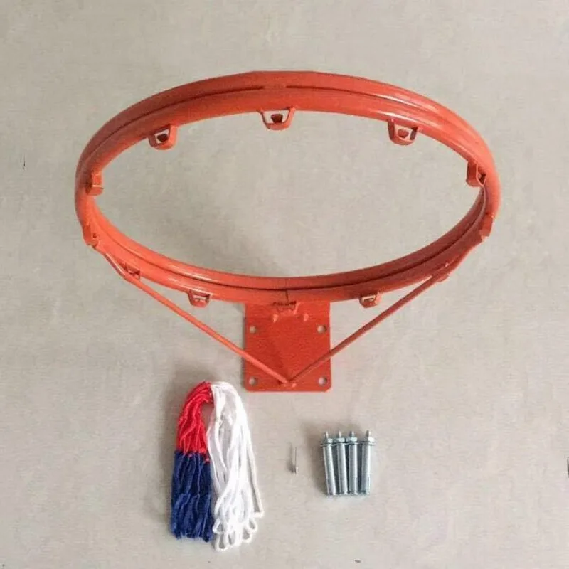 

Indoor and Outdoor Basketball Hoop, Adult-sized, Reinforced Hollow Design with Net and Expansion Bolts, Double-layer Model