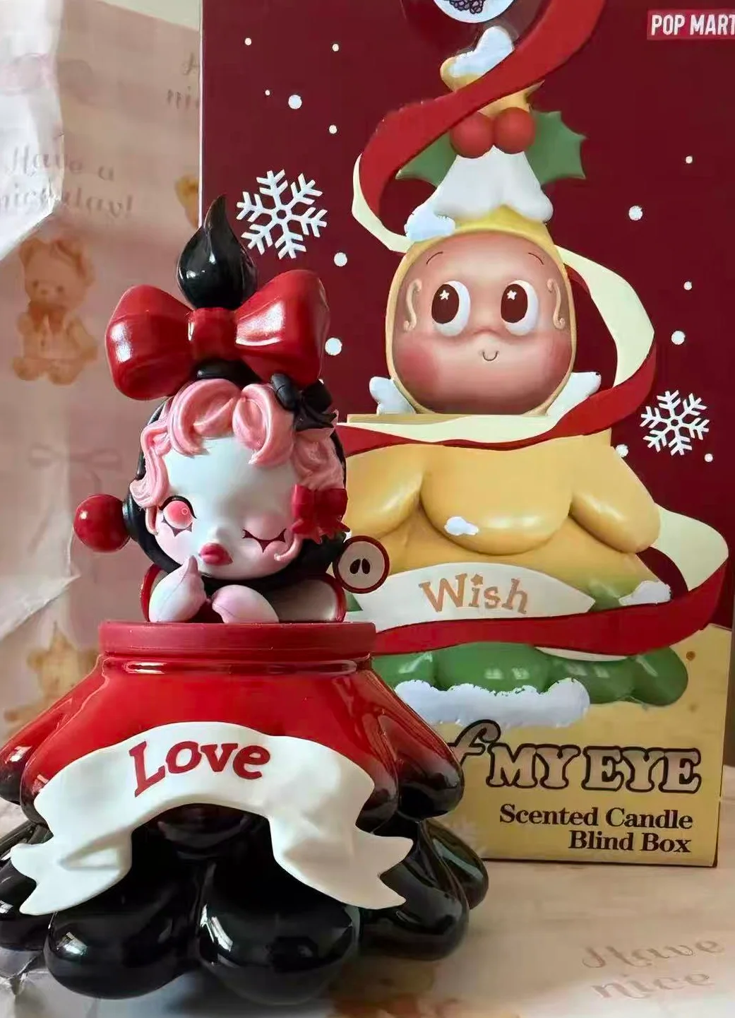 

POP MART APPLE of MY EYE Series Scented Candle Mystery Box Blind Box Guess Cute Toy Toys Bag Ornament Figurine Home Deco