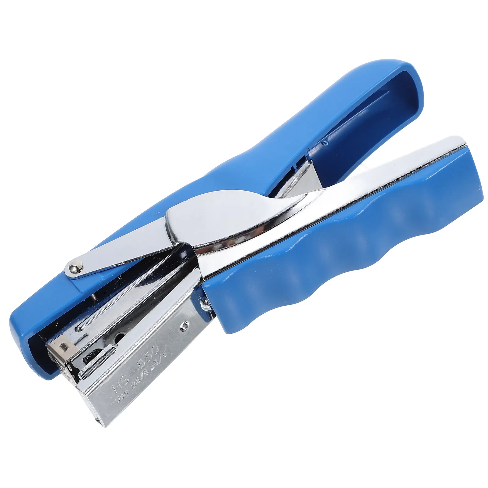 Sleek Blue Handheld Stapler /6 26/6 Staples Compatible 25 Sheets Heavy Duty Metal Office Stapling Tool For Documents