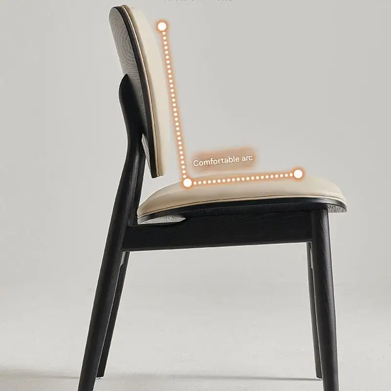 Italian Minimalist Dining Chairs Solid Wood Vintage Luxury European Dining Chairs Trendy Lazy Sedie Sala Da Pranzo Furniture