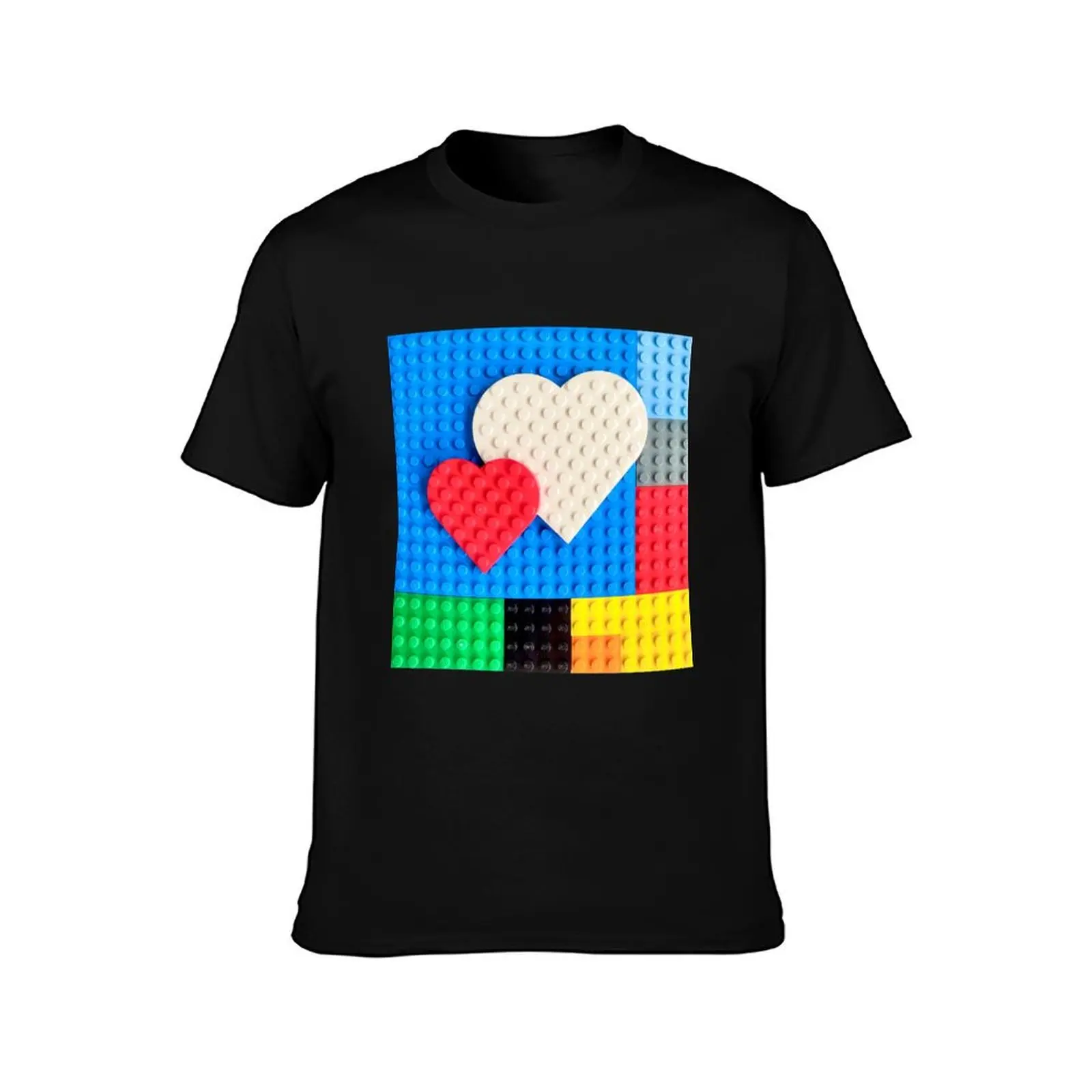 Heart Plates T-Shirt Large Size Breathable Tee