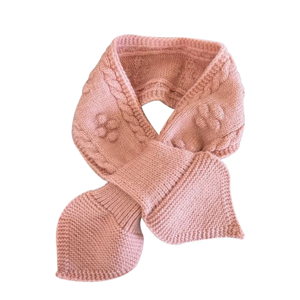 

Simple Warm Kids Winter Scarf Soft Korean Knitted Scarf Thick Princess Neck Warmer Outdoor