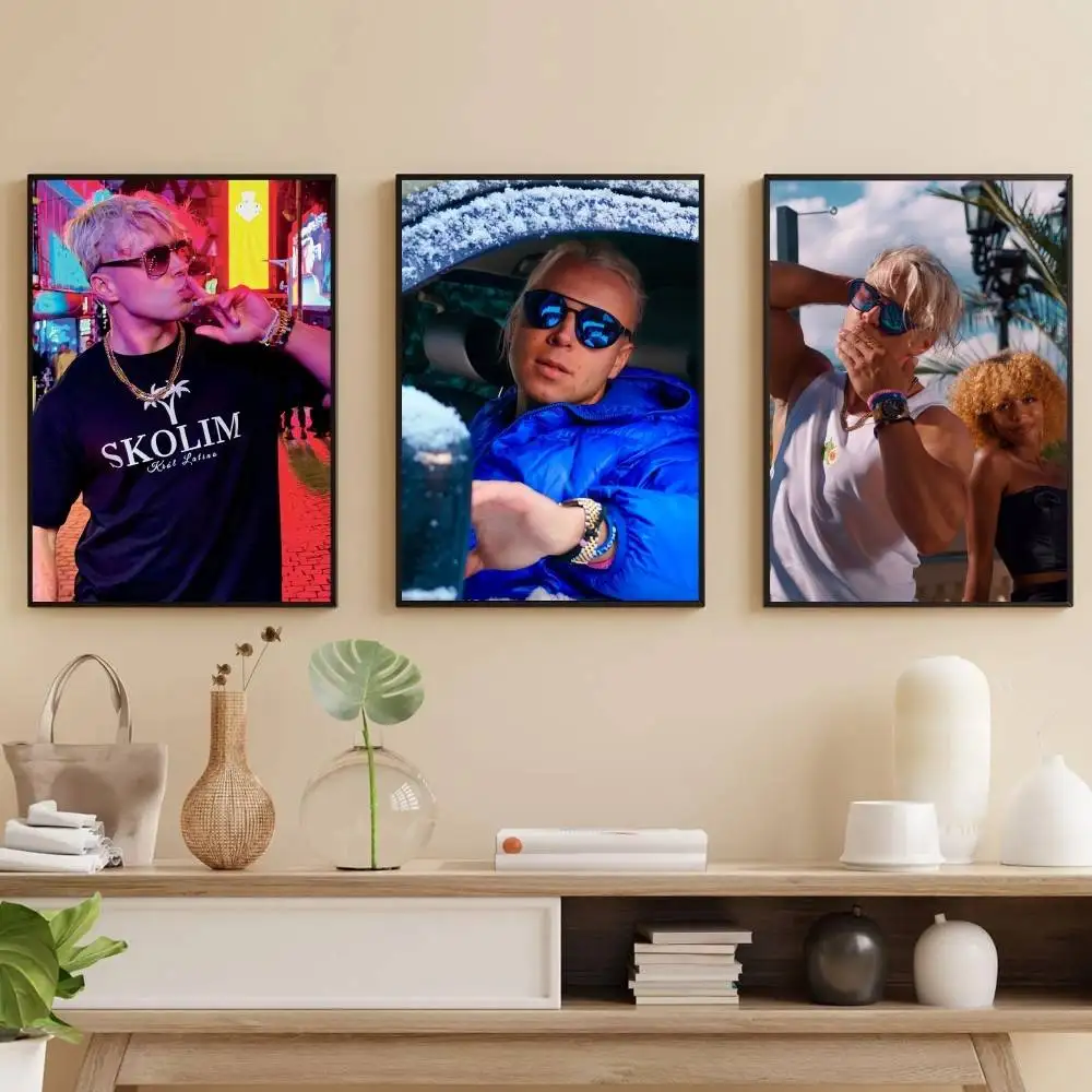 

Singer S-Skolim Poster Self-adhesive Art Waterproof Paper Sticker Coffee House Bar Room