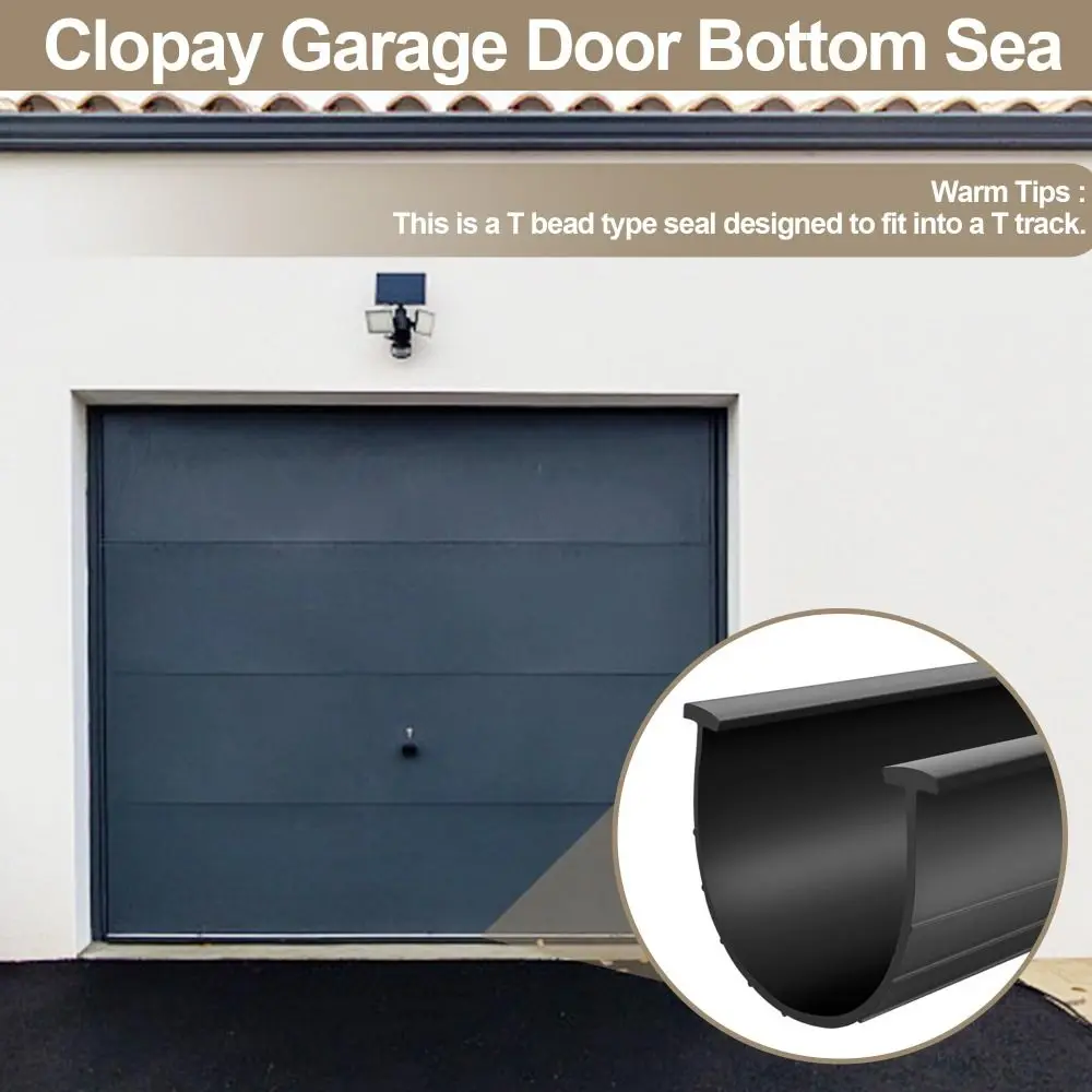 عالية الجودة U-شكل باب المرآب أسفل الختم ارتداء المقاومة غير تشوه الطقس تجريد 1/3/5 متر المطاط استبدال الختم