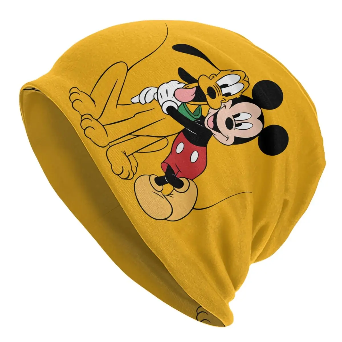 

Custom Pluto Skullies Beanies Caps Fashion Winter Warm Women Men Knit Hats Unisex Adult Dog Cartoon Bonnet Hats