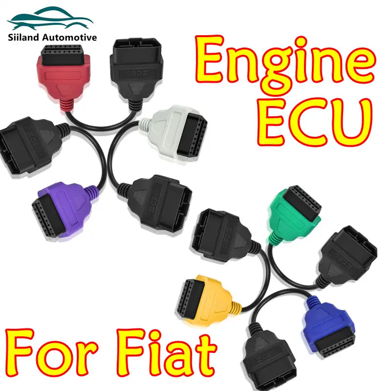 

Для Fiat OBD2 Кабель-адаптер Разъем автомобильного сканера для мульти-ECUScan Диагностический кабель-адаптер Сканирование ECU для Fiat ECU Scan