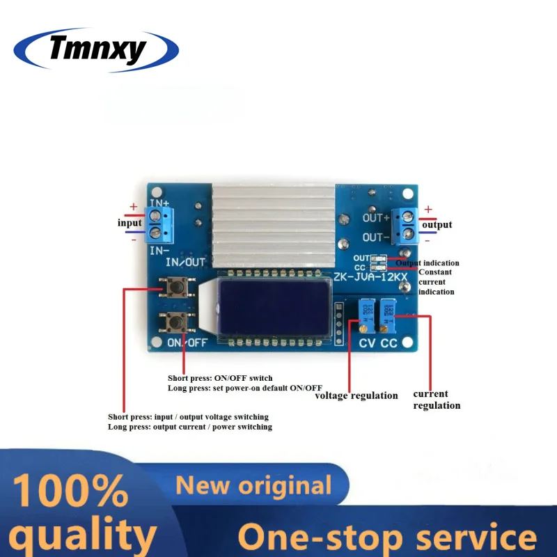 

12A 160 Вт DC-DC Регулируемый понижающий модуль питания Цифровой ЖК-дисплей Постоянное напряжение Ток ZK-JVA-12KX