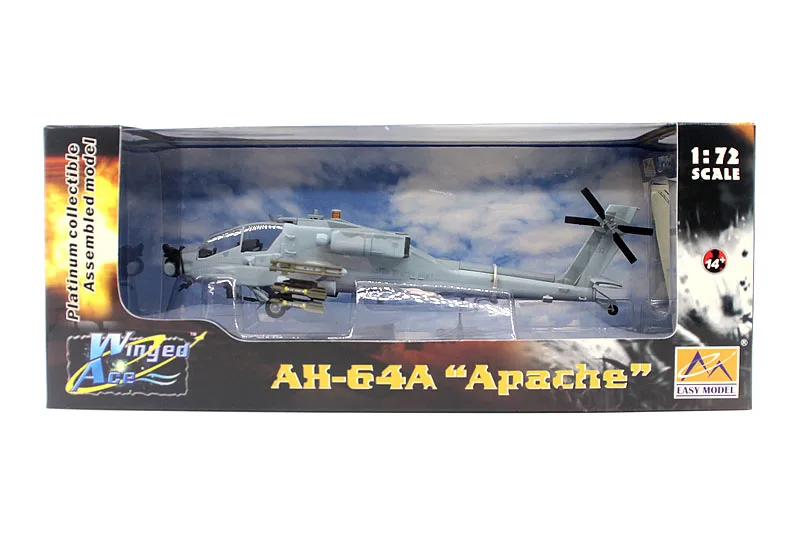 1: 72 US National Guard AH-64A armed helicopter model Finished ornaments 37026