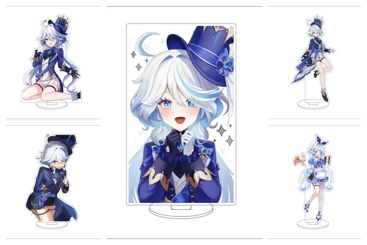 جديد أنيمي جينشين الاكريليك حامل نموذج الشكل تأثيري لوحة حامل توبر عيد ميلاد المشجعين عيد الميلاد زخارف مكتب لوحة هدية