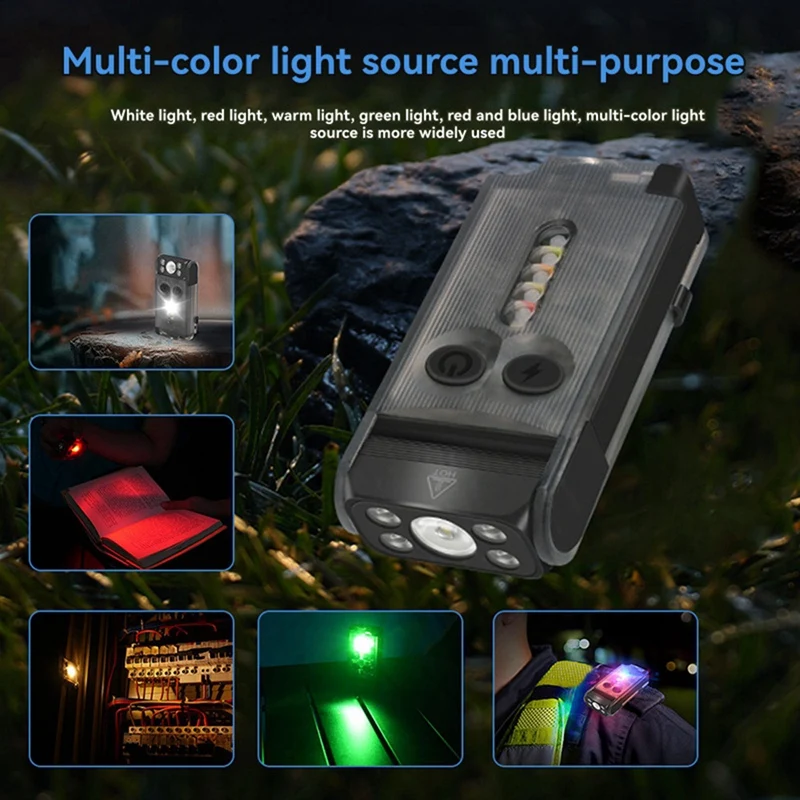 V30 مصباح يدوي LED المفاتيح ضوء المفاتيح ضوء التخييم الصيد الشعلة الطوارئ
