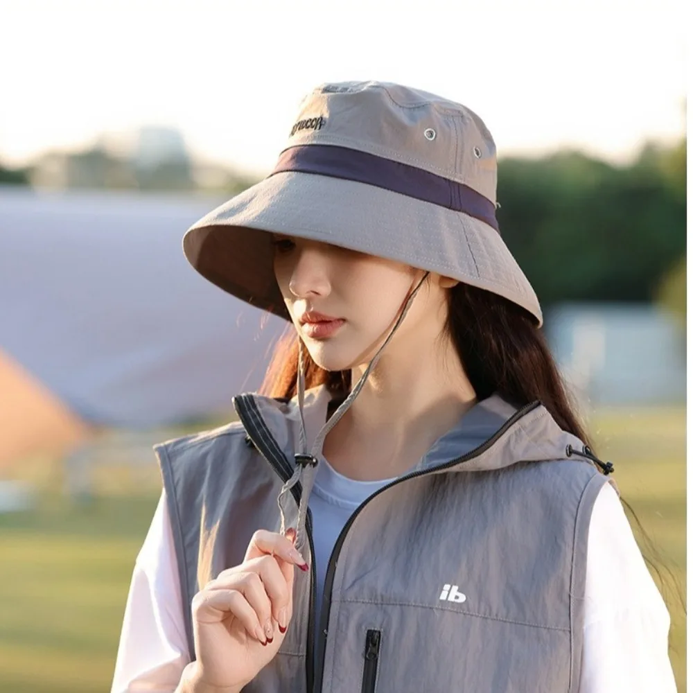 

New Breathable Beach Cap Anti-UV Folding Bucket Hat Fisherman Hat Outdoor Sports