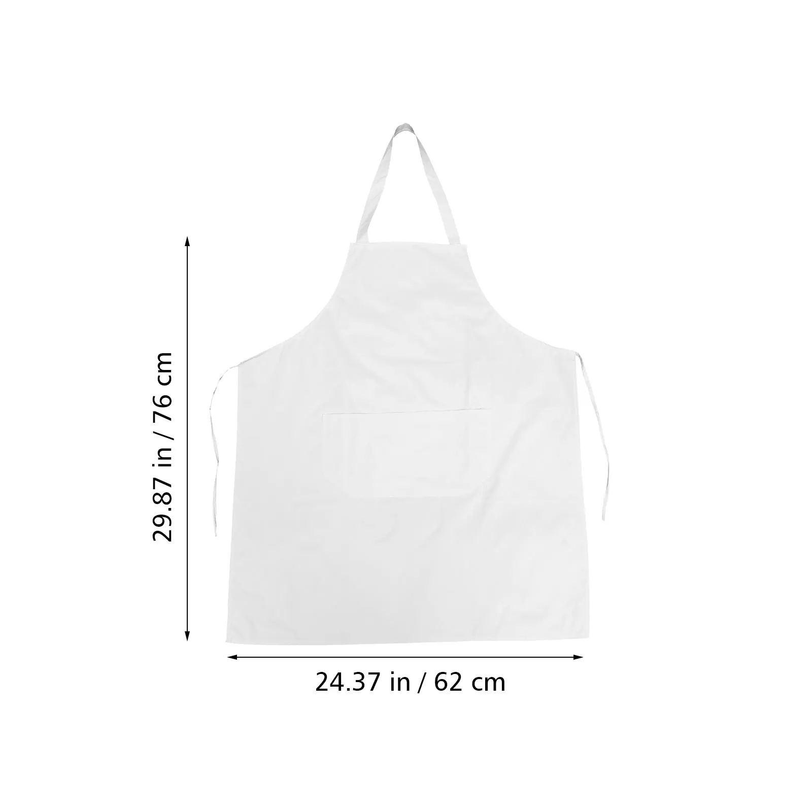 

2pcs White Waterproof Cotton Aprons for Cooking Housework Kitchen Accessories Non faded Practical Gifts