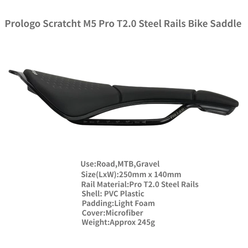Prologo Scratch M5 Pas Pro T2.0 Steel/Tirox Sliver/ Tirox /Nack