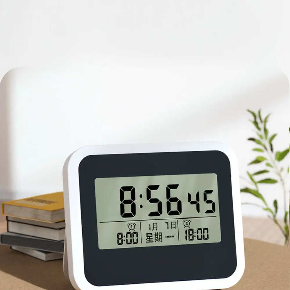 Digital Alarm Clock Heavy Sleeper Strong Vibration Wake Up Timer Rechargeable Silent Bedside Clock For Student Dormitory