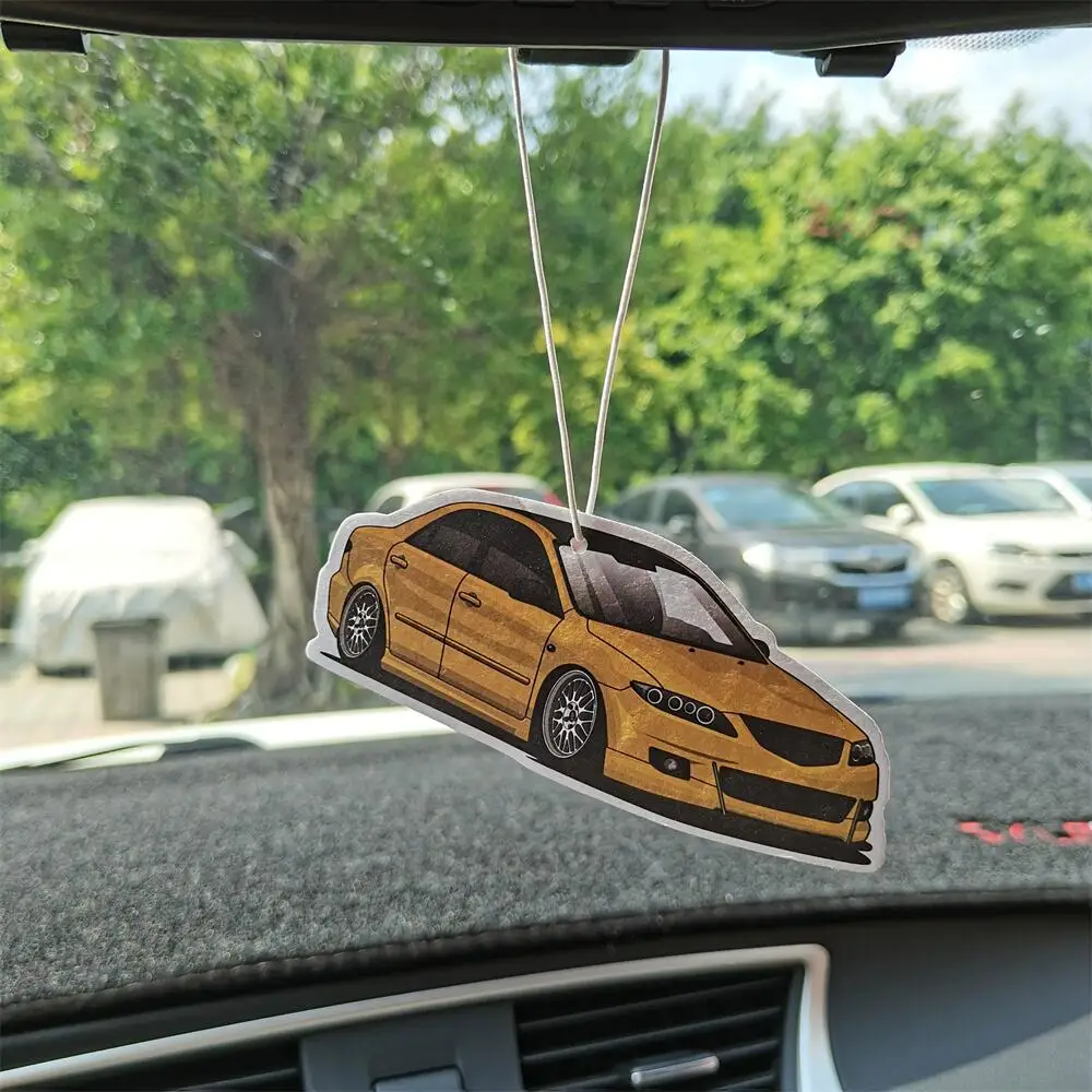 عالية الجودة سيارة مرآة الرؤية الخلفية الهواء المعطر معلقة العطور قلادة لمازدا 6 CX5 RX7 Axela ATENZA الداخلية اكسسوارات #5