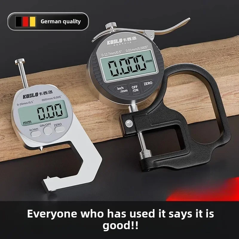 Digital Thickness Measuring Instrument with Vernier Caliper - High Accuracy for Film Paper Leather Board Thickness