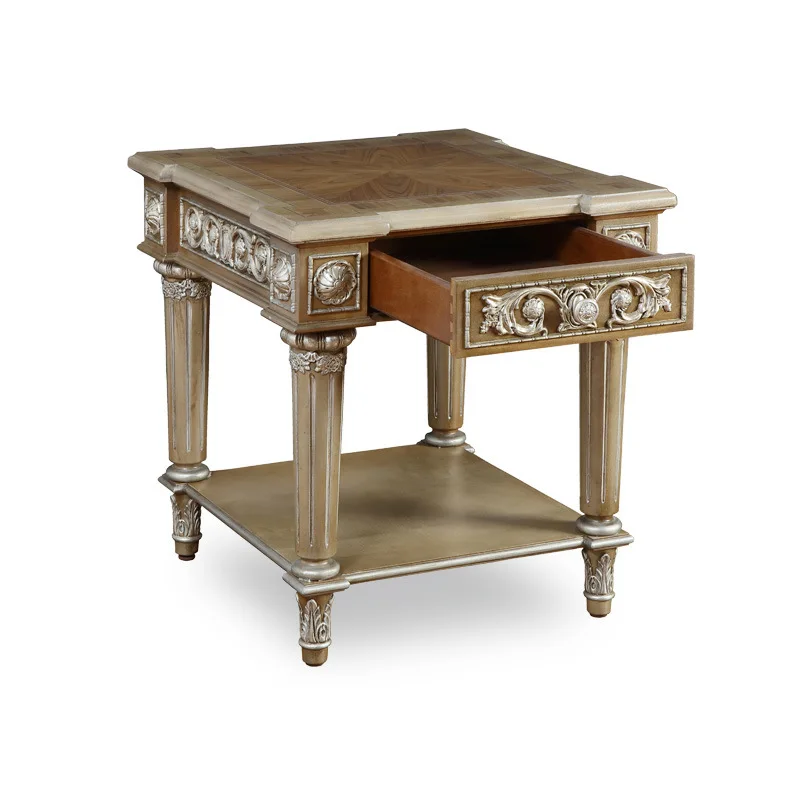 

British court style lampstand European corner table living room sofa small side table furniture