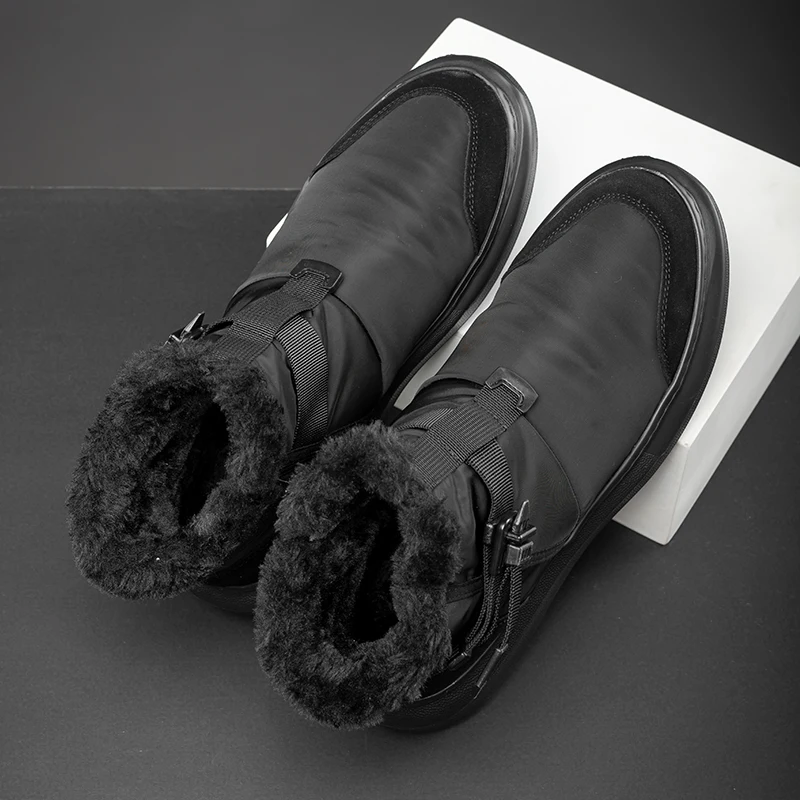 Winter snow boots with high top, thick and warm cotton boots 211048