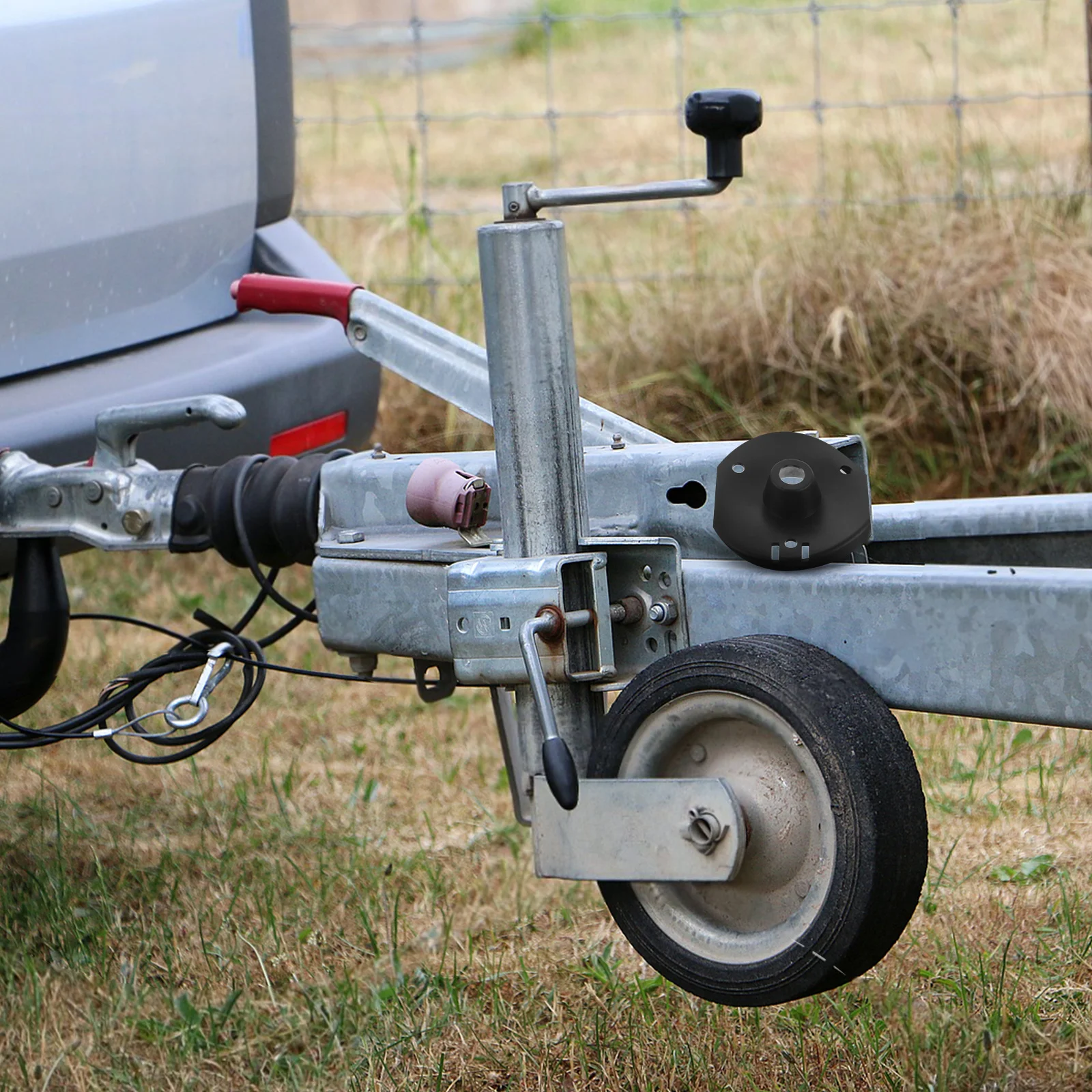 

Rv Black Plate Connector Durable Camper Coaxial Cable Mount Electrical Outlet Socket Rv Mount Electrical Cable Hatch