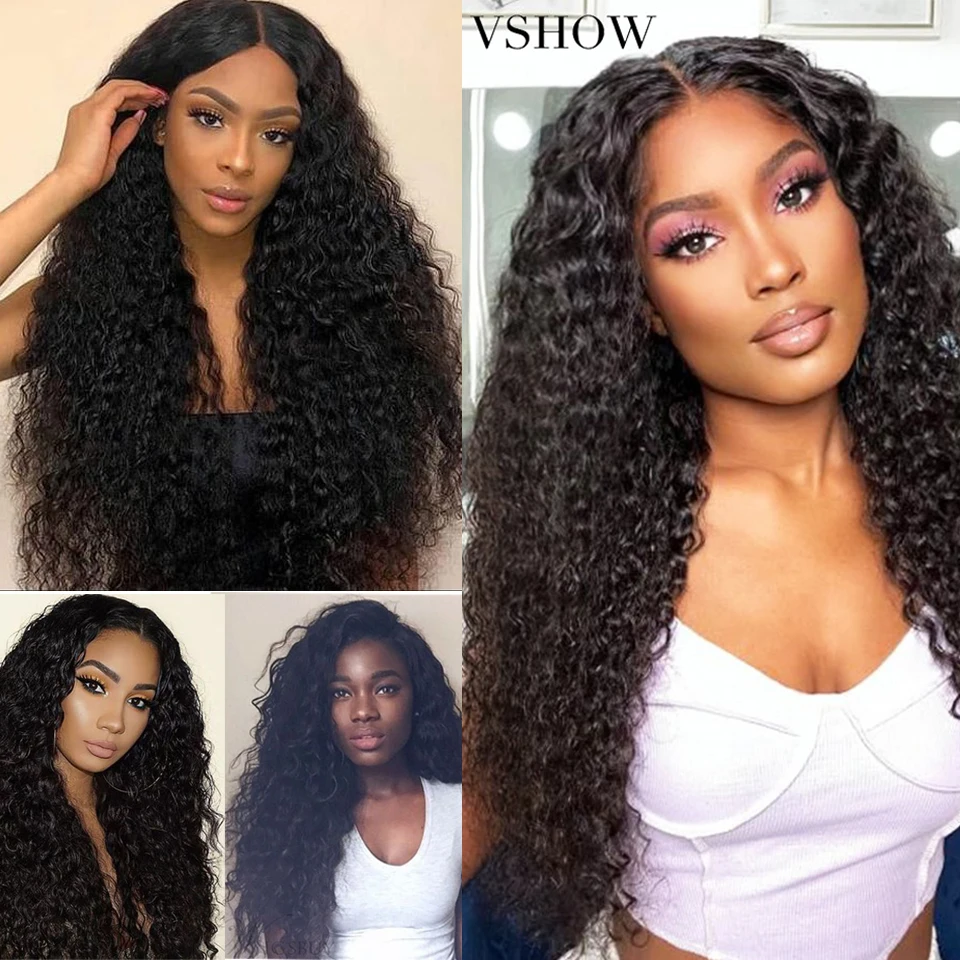 13x4 Lace Front Human Hair Wigs Brazilian Kinky Curly Human Hair Wigs Remy Medium Brown Lace 150% Density Lulalatoo Wig