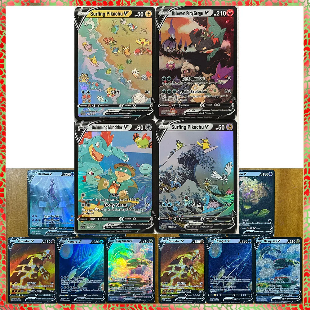Collectibles Card DIY ACG Anime Caterpie Butterfree Beedrill Raticate Games Toys Festivals Birthday Gifts Angemon Bulbasaur