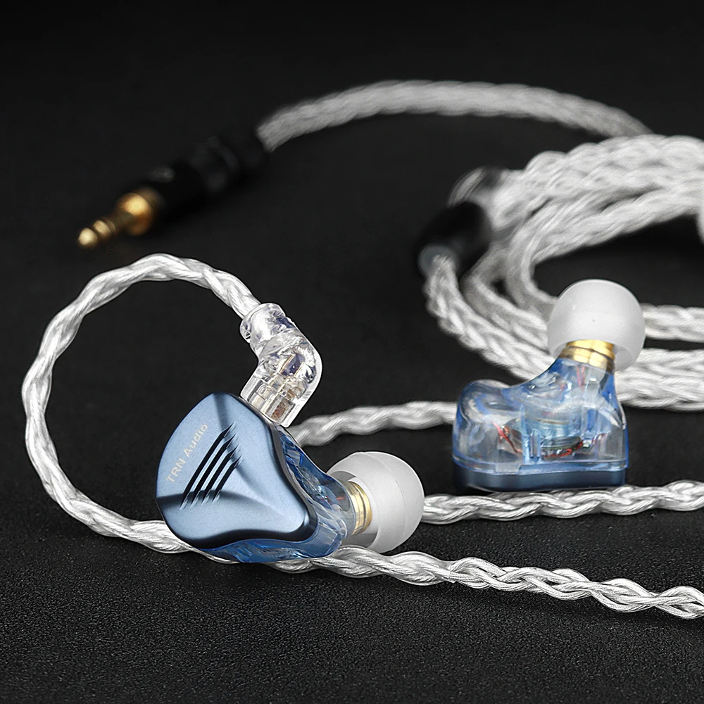 TRN T3 PRO 8 Core Pure Silver Cable 4.4/ 2.5/3.5/Type C MMCX/2PIN Connector Upgraded Wire Earphones For Kz Moondrop VX PRO BAX