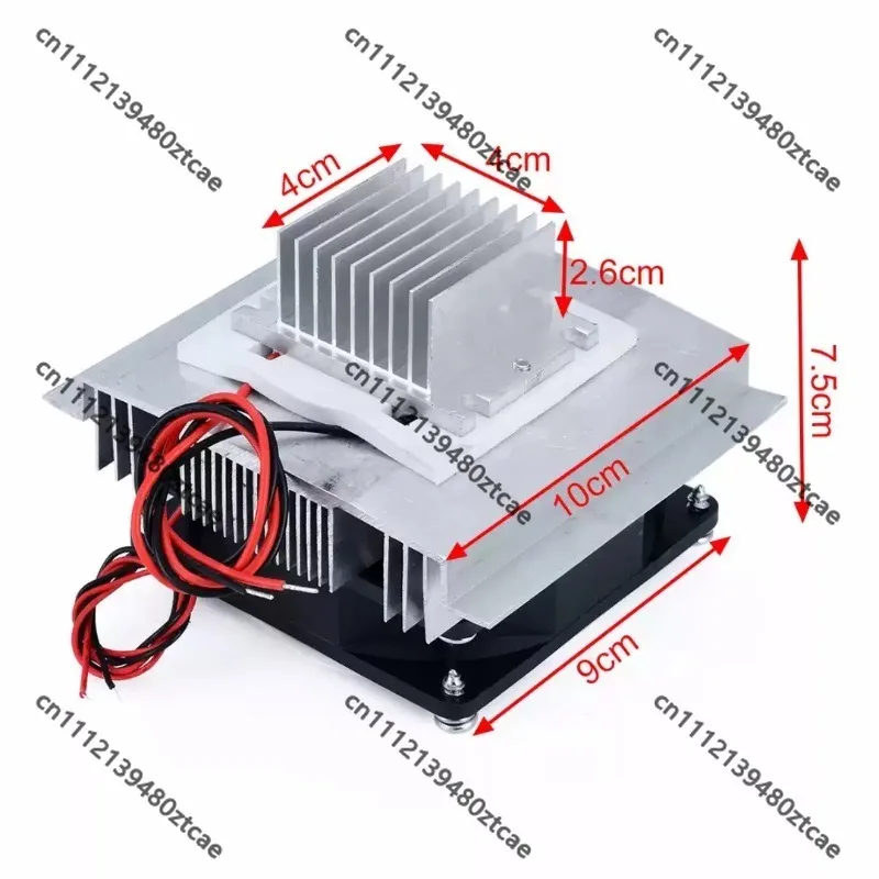 1Pcs Peltier Thermoelectric Cooler,DC 12V Semiconductor Air‑Conditioning Cooling System,DIY Refrigerator Kit